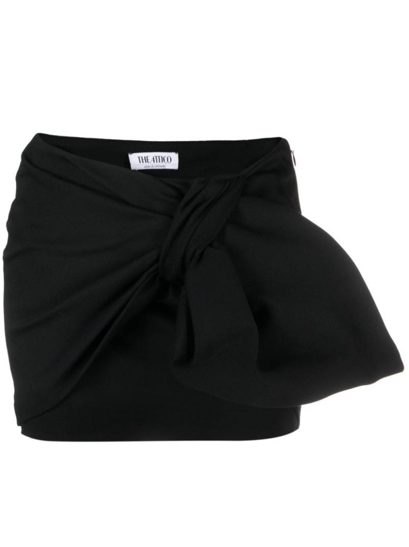 The Attico Daiki tie-knit mini skirt - Black von The Attico