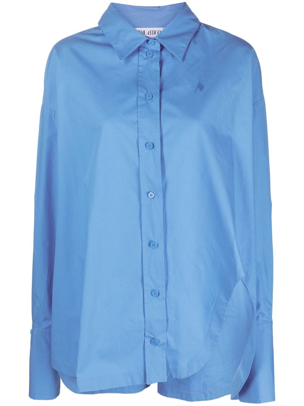 The Attico Diana cut-out shirt - Blue von The Attico