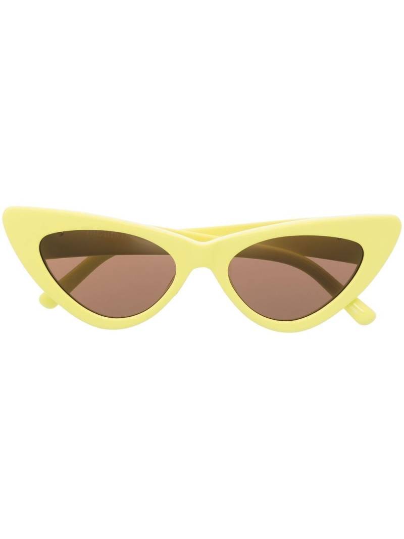 Linda Farrow x The Attico Dora cat eye-frame sunglasses - Yellow von Linda Farrow