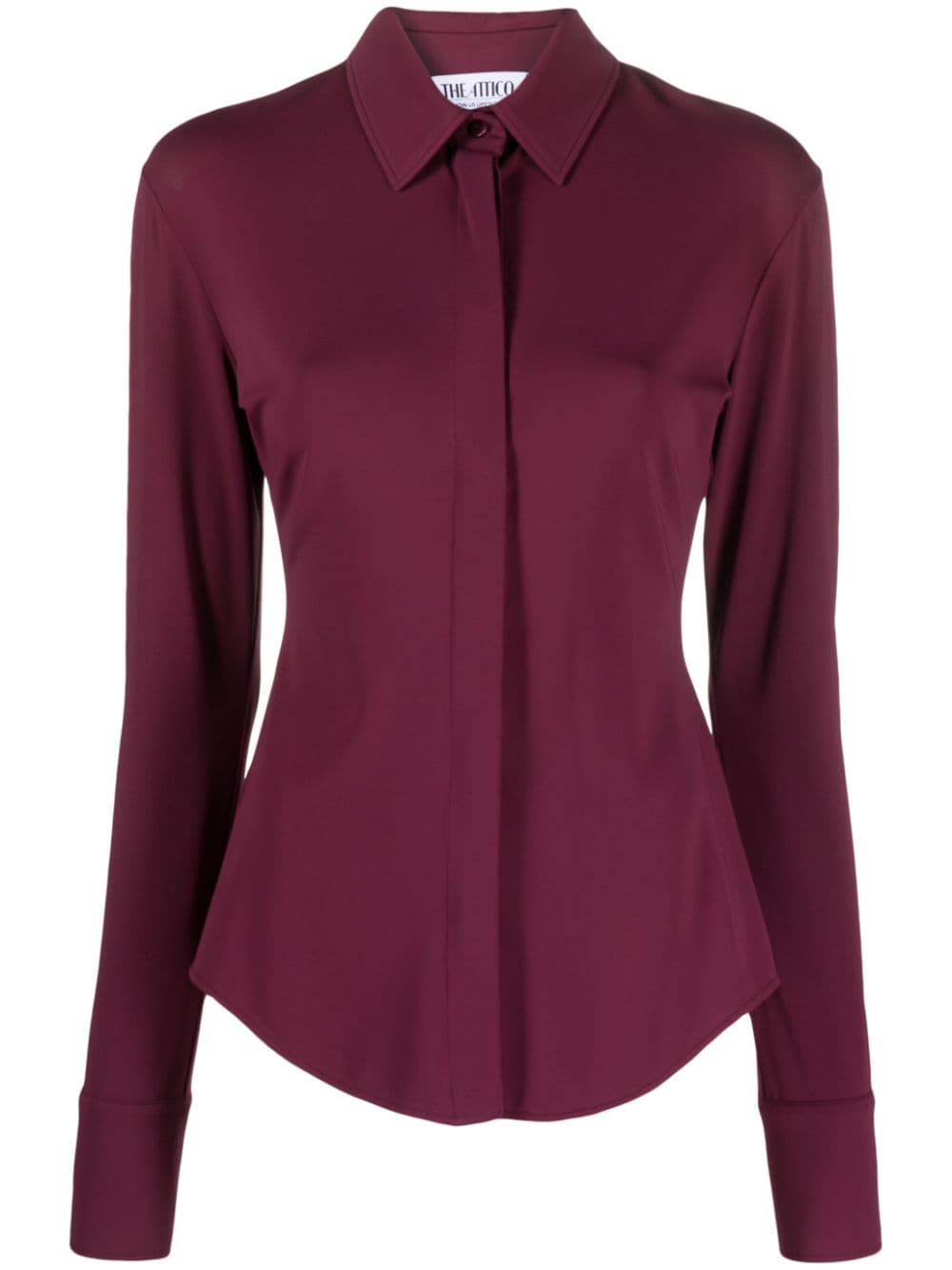 The Attico Elton concealed-fastening shirt - Purple von The Attico