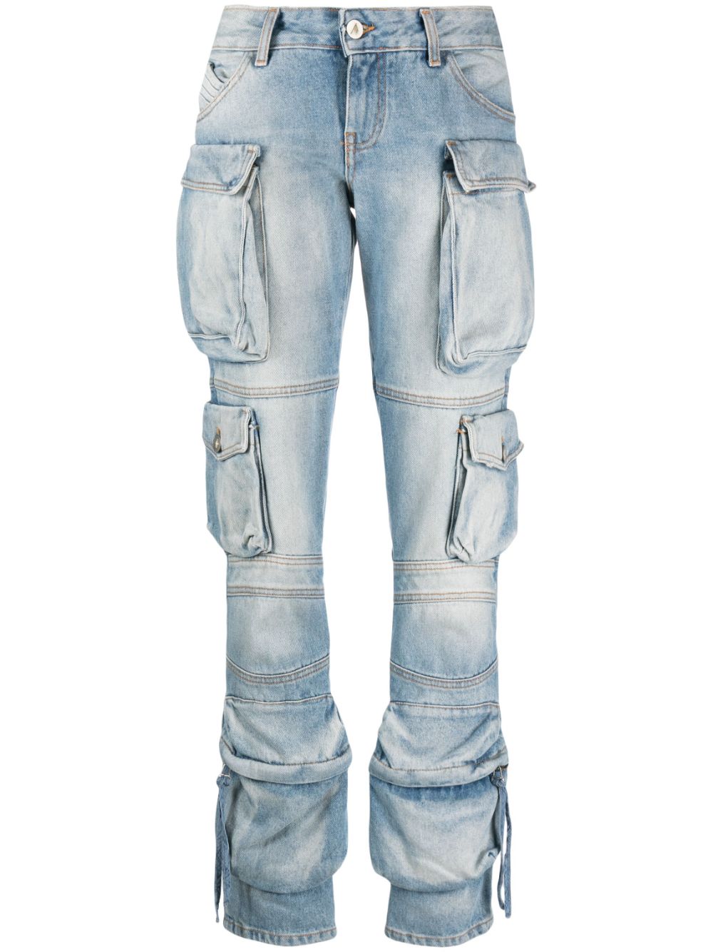 The Attico Essie cargo jeans - Blue von The Attico