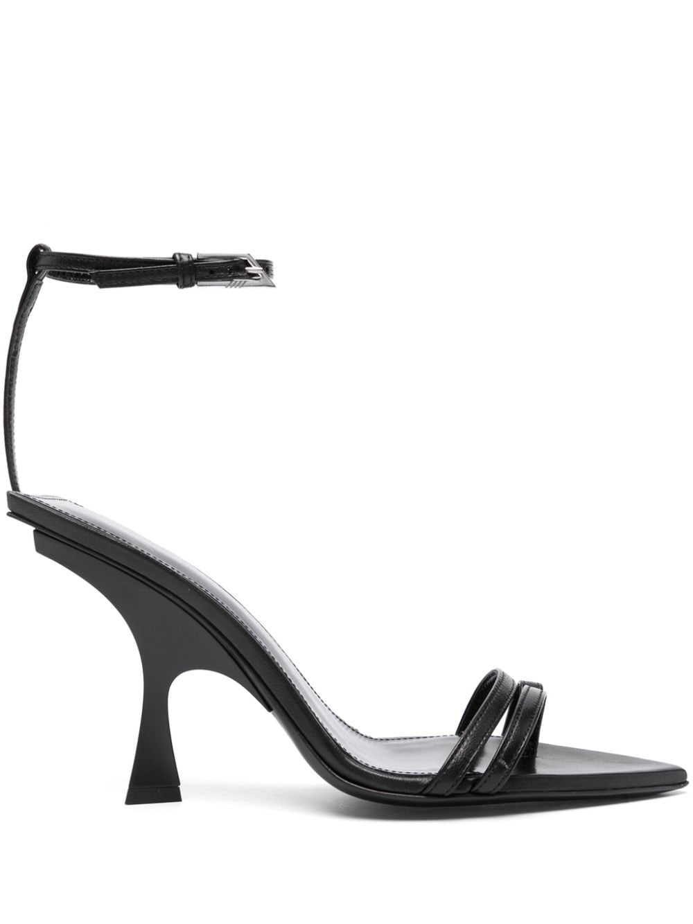 The Attico Ester 95mm mismatched sandals - Black von The Attico