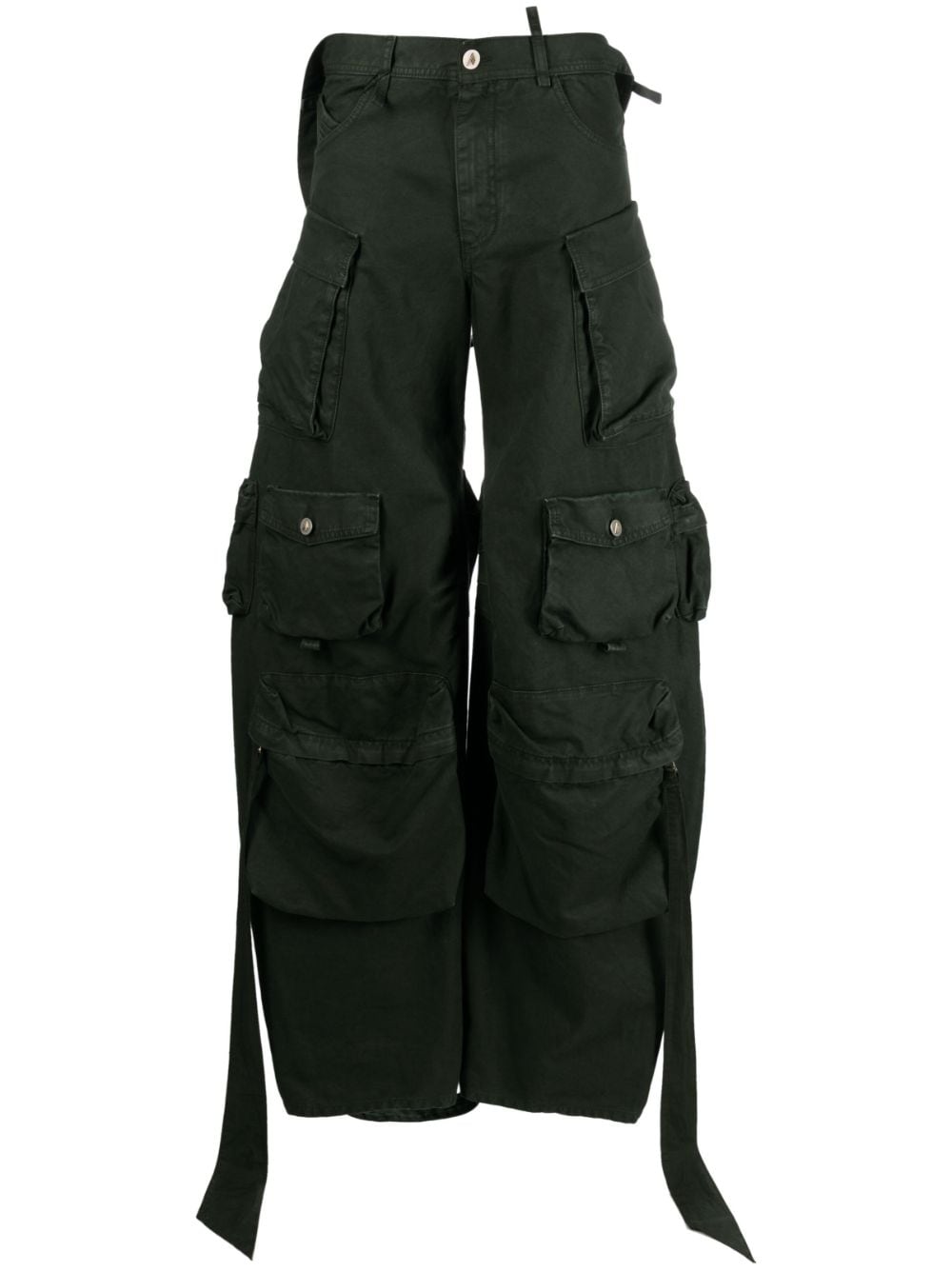 The Attico Fern low-rise cargo pants - Green von The Attico