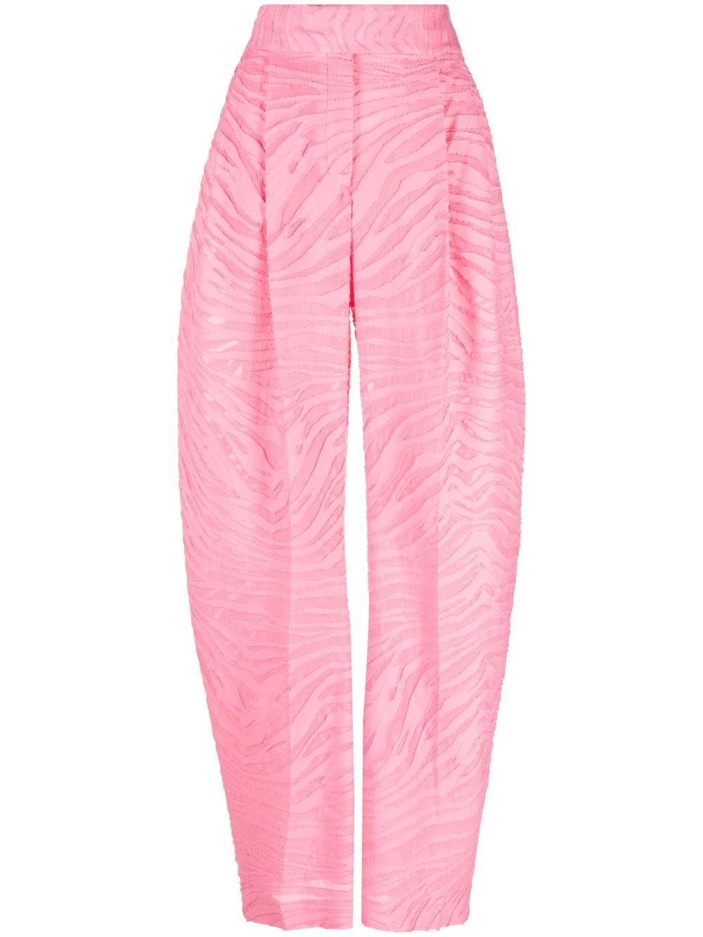 The Attico Gary zebra-pattern trousers - Pink von The Attico
