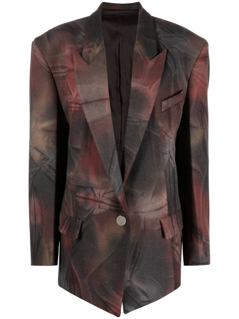 The Attico Glen tie-dye oversized blazer - Brown von The Attico
