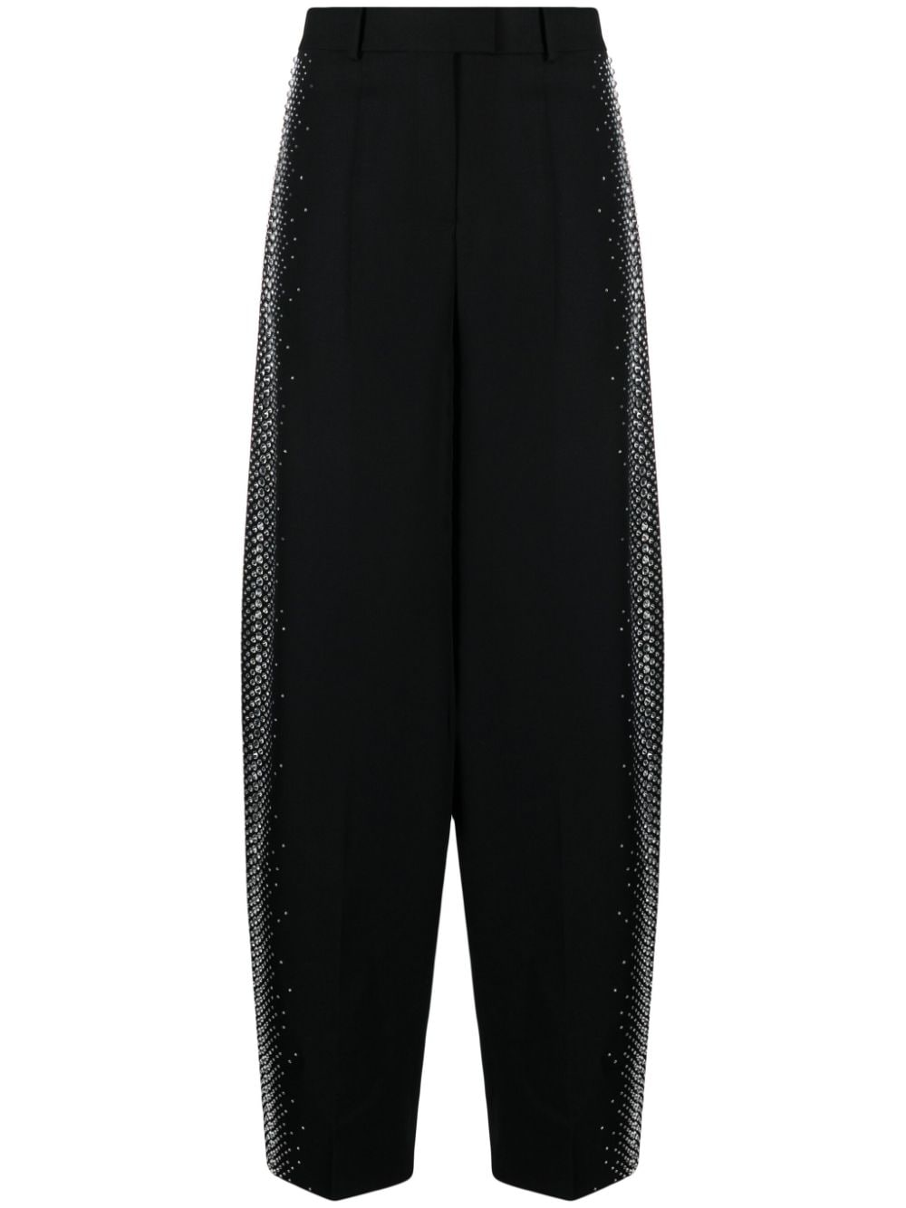 The Attico Jagger high-waist wide-leg trousers - Black von The Attico