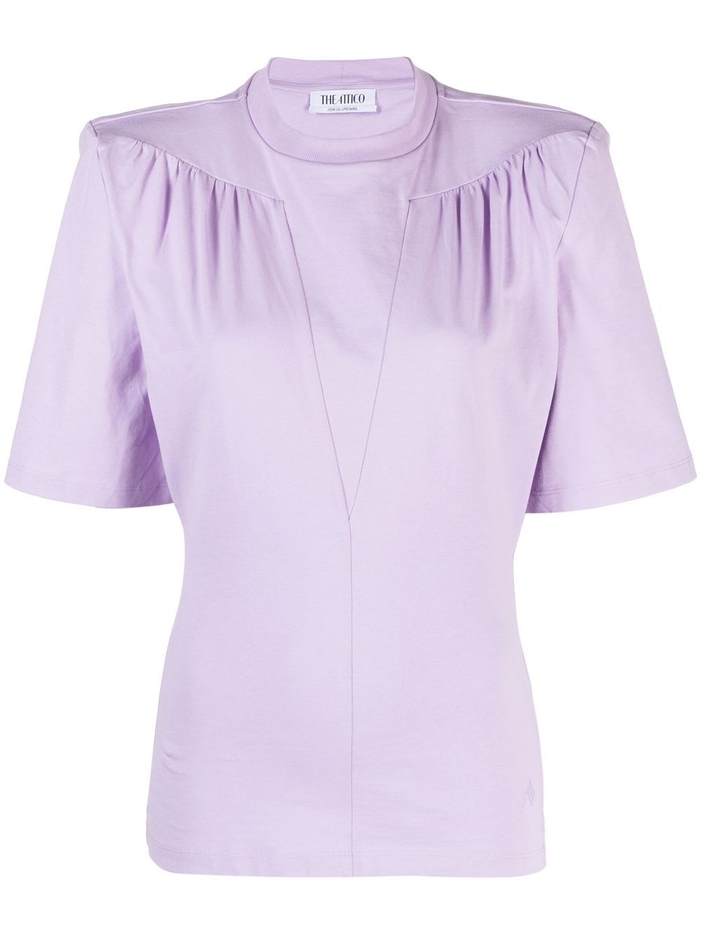 The Attico Jewel cut-out cotton T-shirt - Purple von The Attico