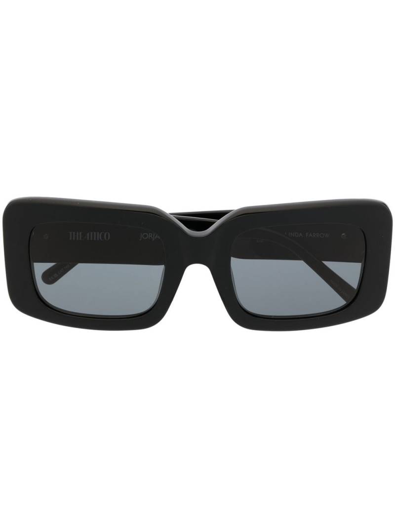 Linda Farrow x The Attico Jorja square-frame sunglasses - Black von Linda Farrow
