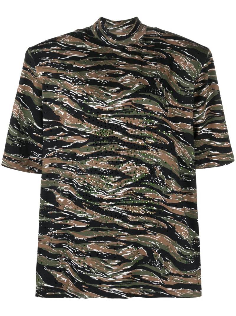 The Attico Kilie camouflage-print T-shirt - Green von The Attico
