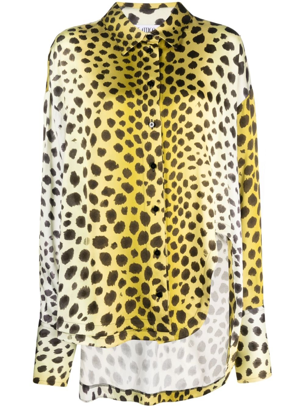 The Attico Kota leopard-print shirt - Yellow von The Attico