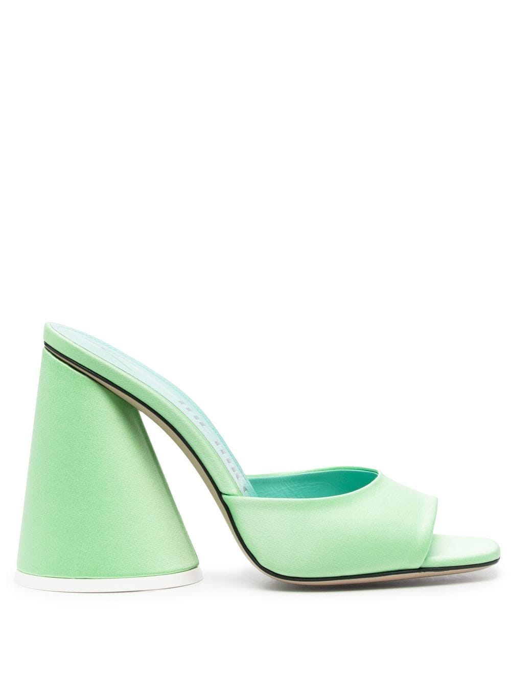 The Attico Luz 120mm block-heel sandals - Green von The Attico