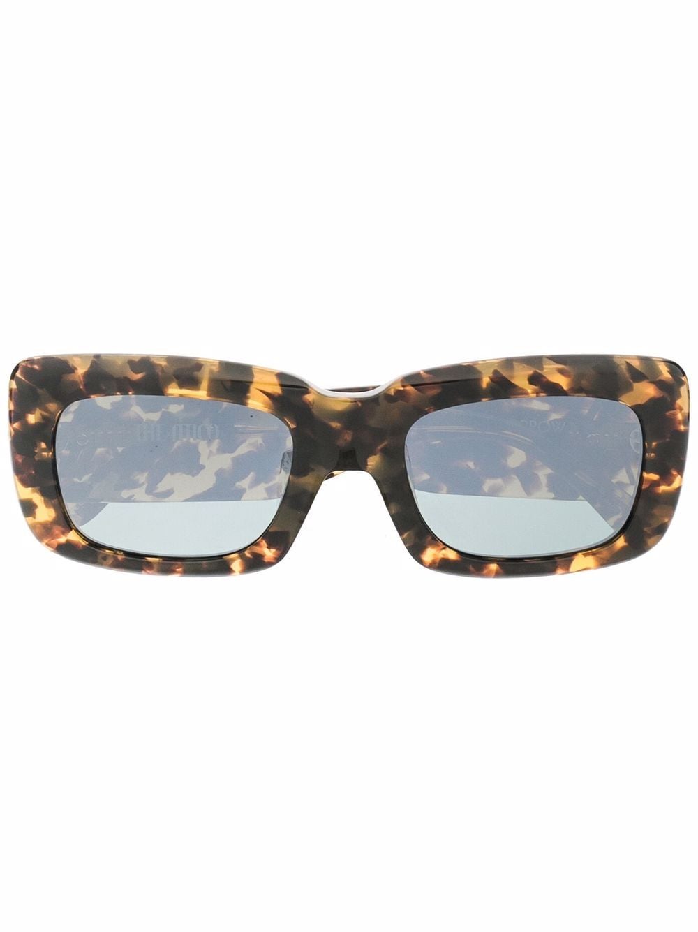 Linda Farrow x The Attico Marfa tortoiseshell sunglasses - Brown von Linda Farrow