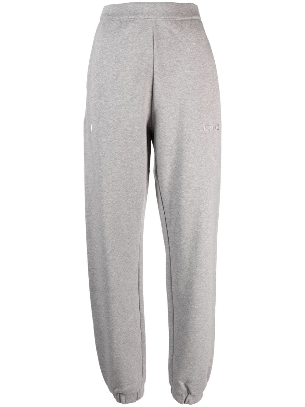 The Attico Penny logo-appliqué cotton track pants - Grey von The Attico