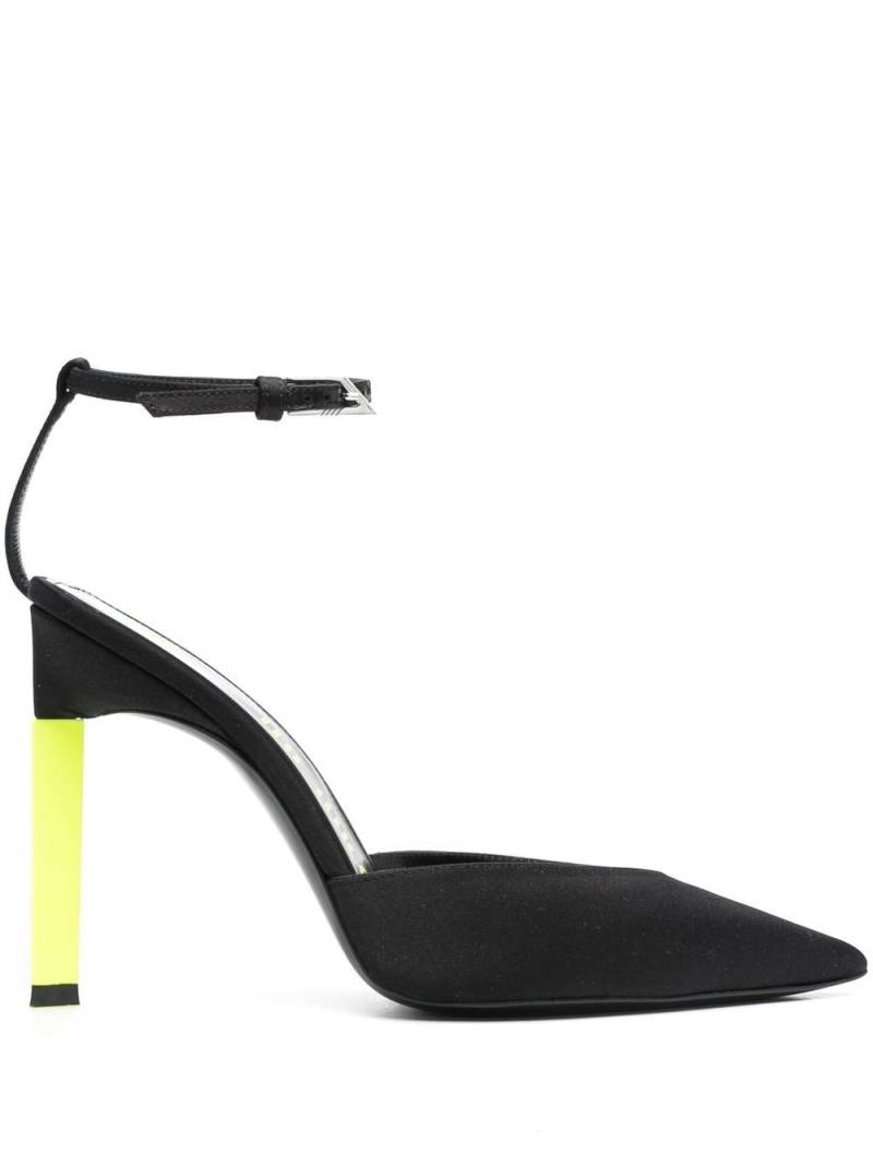 The Attico Perine 115mm contrasting heel pumps - Black von The Attico