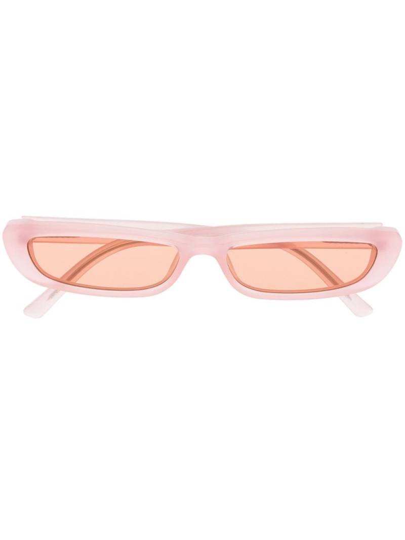 Linda Farrow x The Attico Thea narrow-frame sunglasses - Pink von Linda Farrow