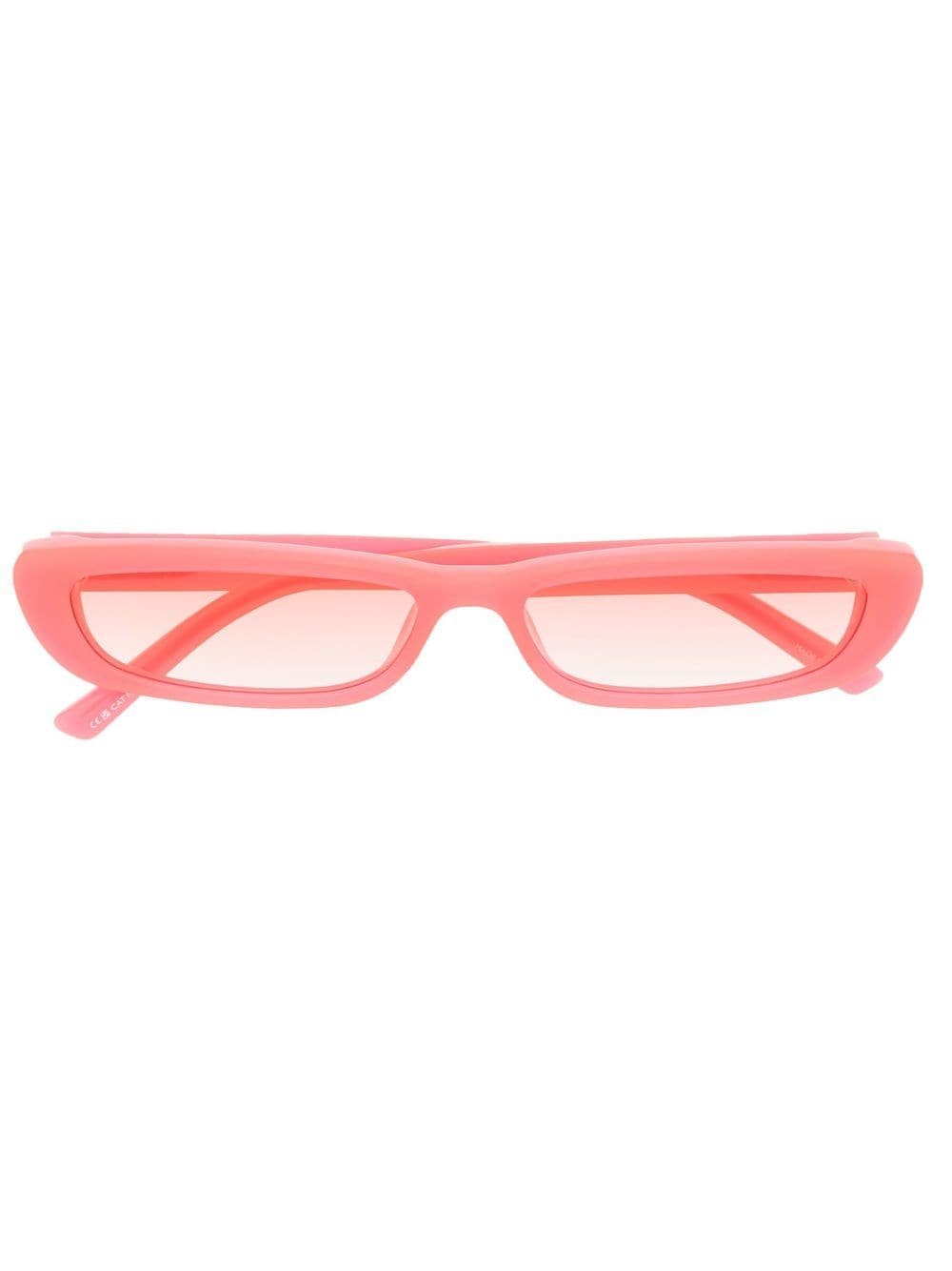 Linda Farrow x The Attico Thea square-frame sunglasses - Pink von Linda Farrow
