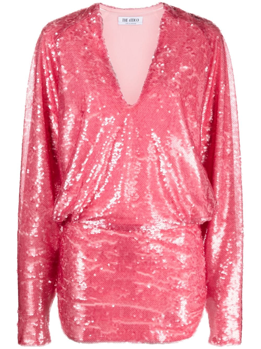 The Attico Gael sequin-embellished minidress - Pink von The Attico