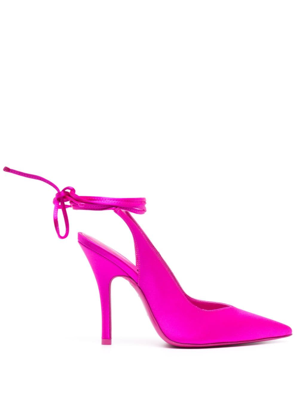 The Attico Venus 105mm satin slingback pumps - Pink von The Attico