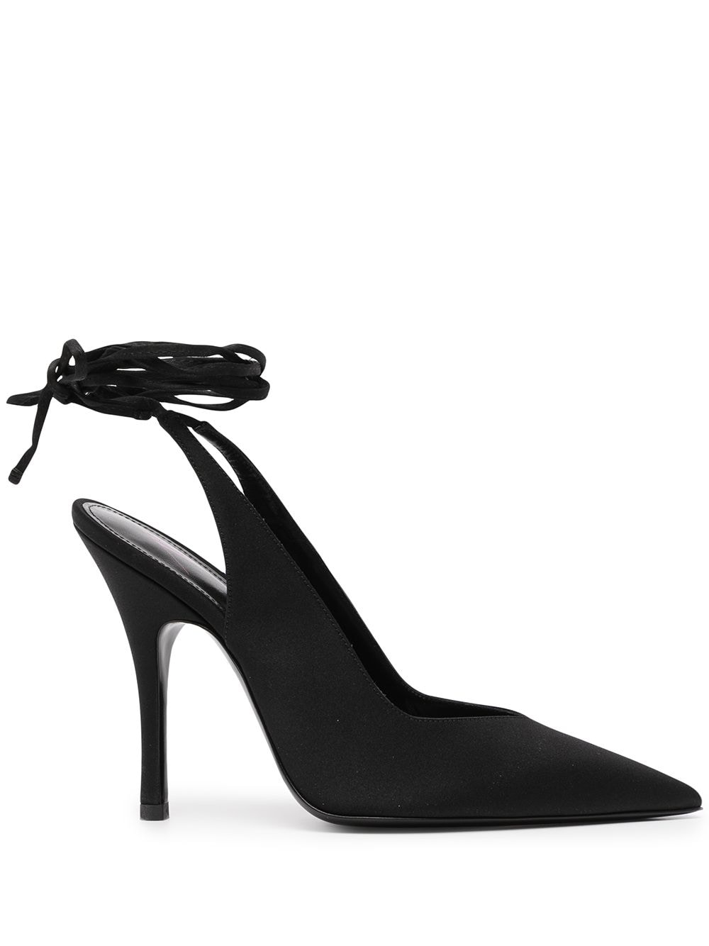 The Attico Venus 105mm slingback mules - Black von The Attico