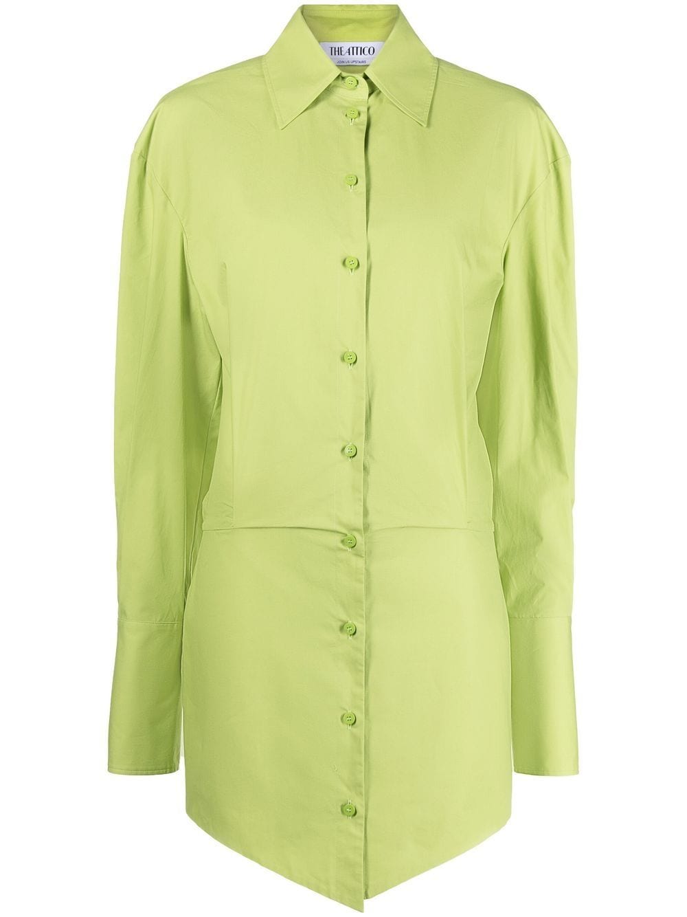 The Attico cotton shirt dress - Green von The Attico
