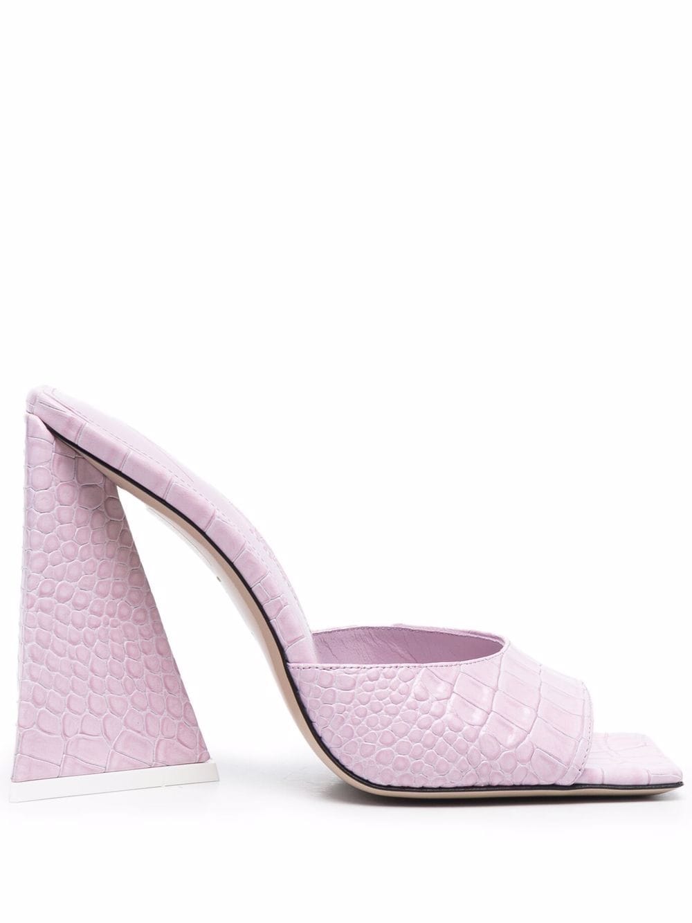 The Attico crocodile-effect leather sandals - Pink von The Attico