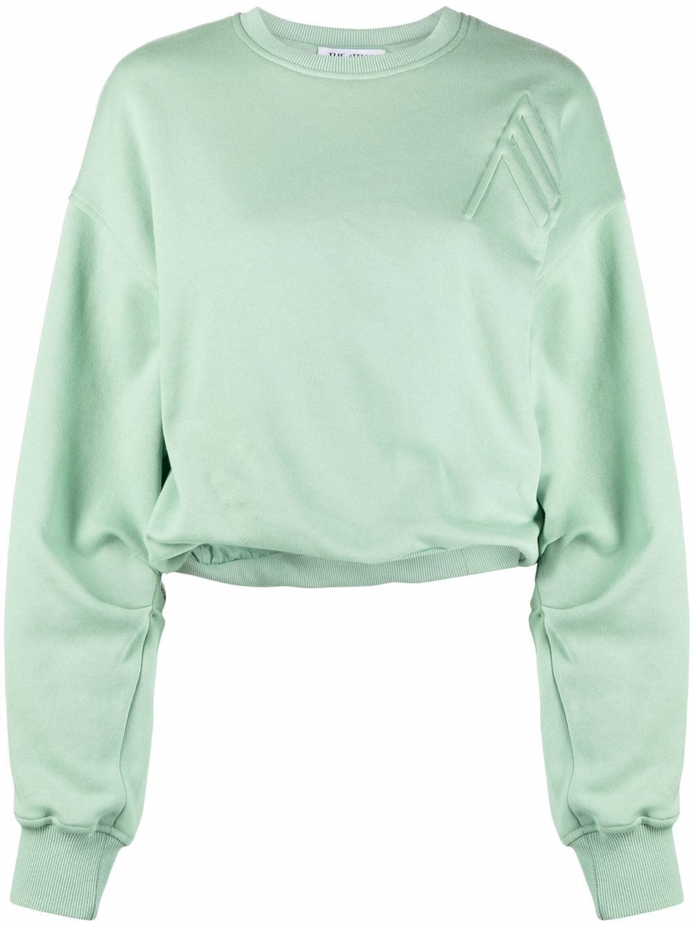 The Attico drop-shoulder silhouette sweatshirt - Green von The Attico