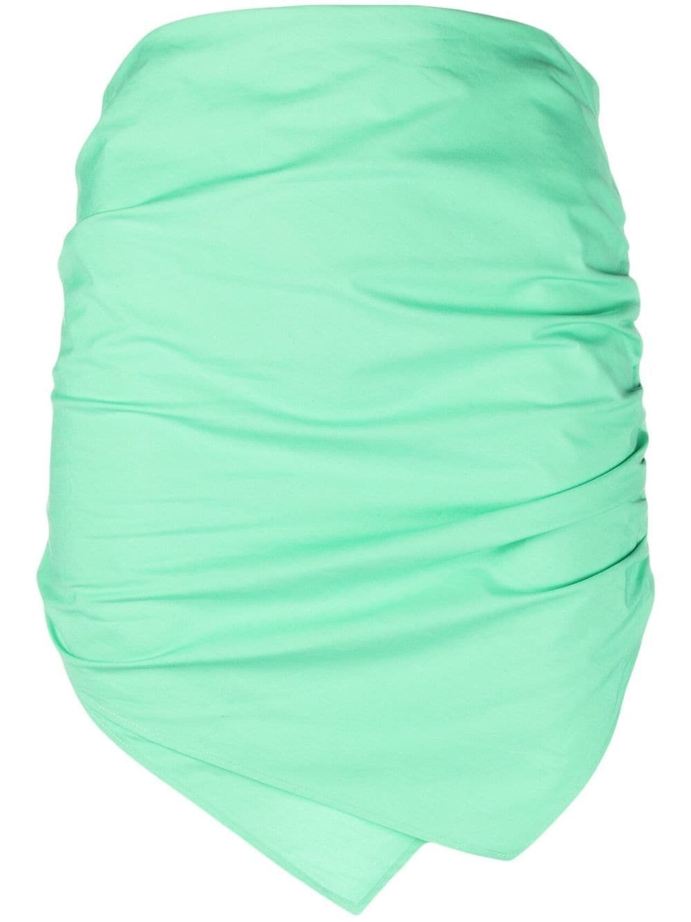 The Attico gathered-detail miniskirt - Green von The Attico