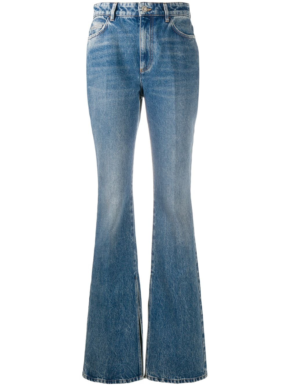 The Attico high-waisted bootcut jeans - Blue von The Attico