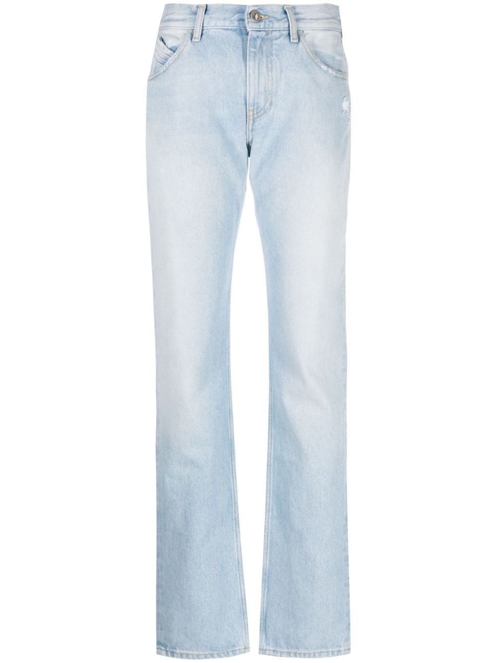 The Attico high-waisted straight-leg jeans - Blue von The Attico