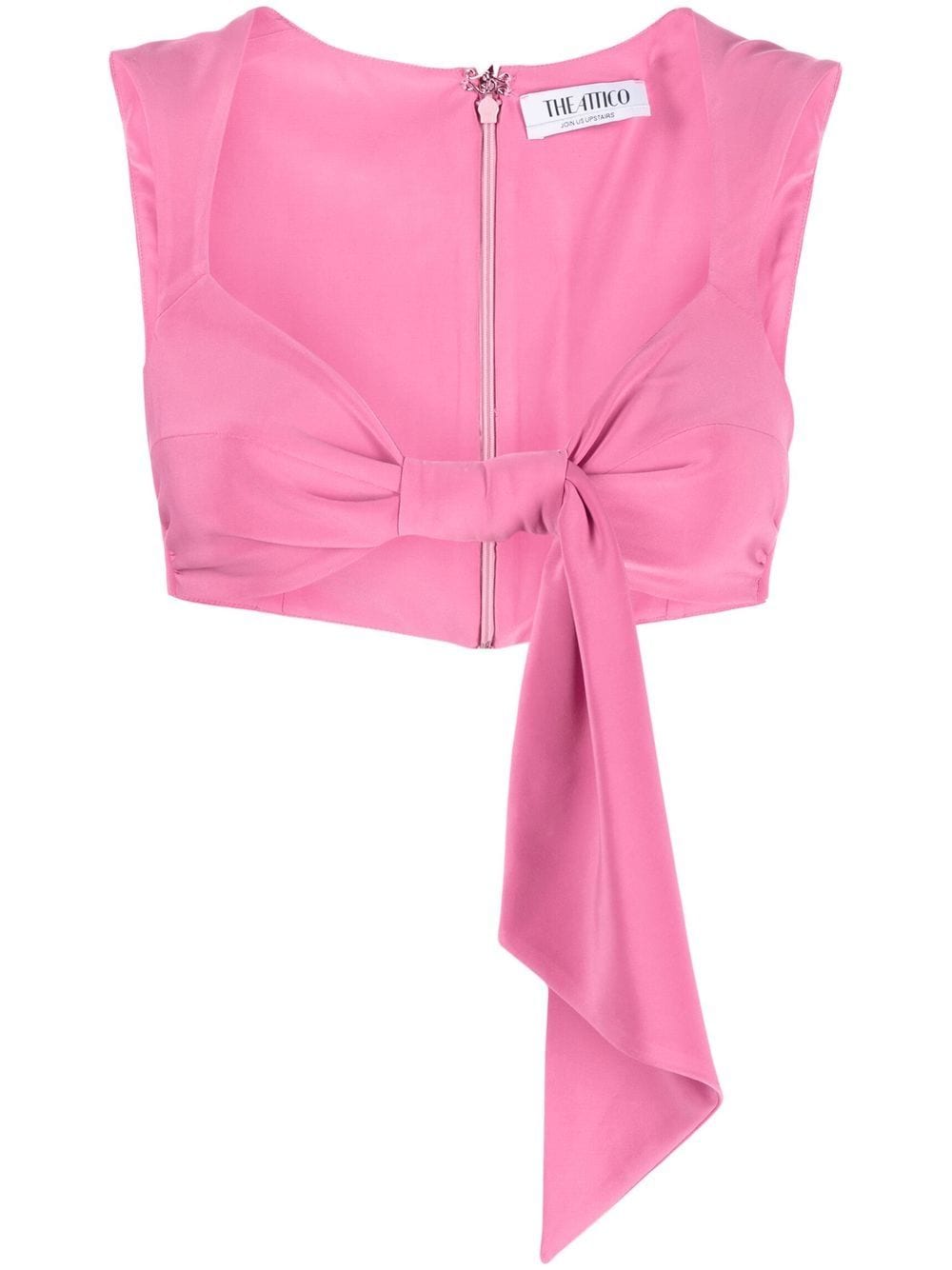 The Attico knot-detail cropped top - Pink von The Attico