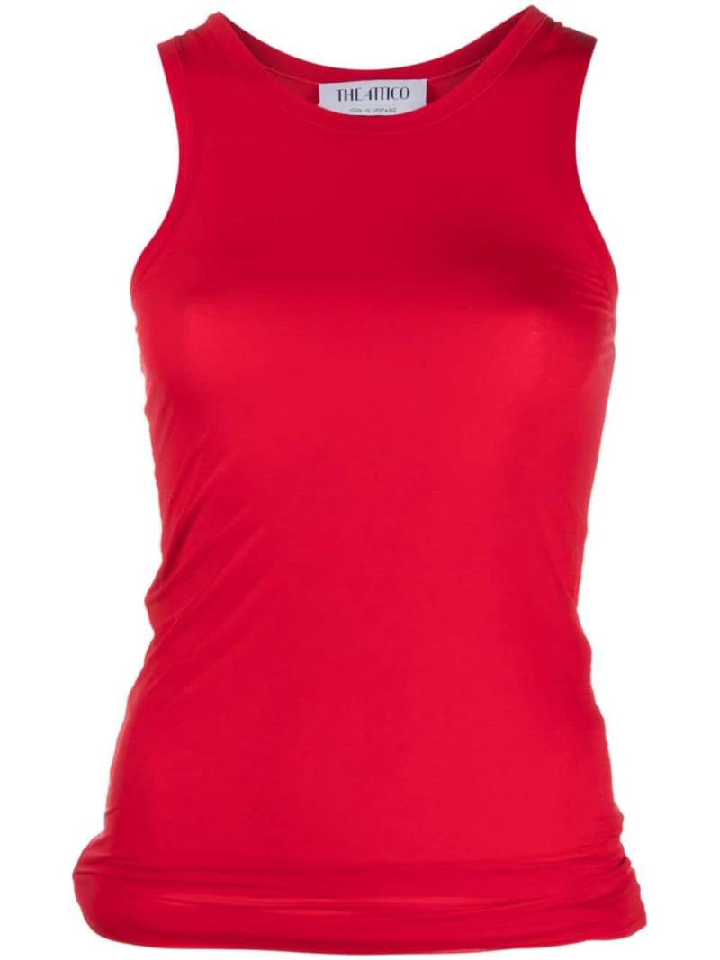 The Attico logo-appliqué tank top - Red von The Attico