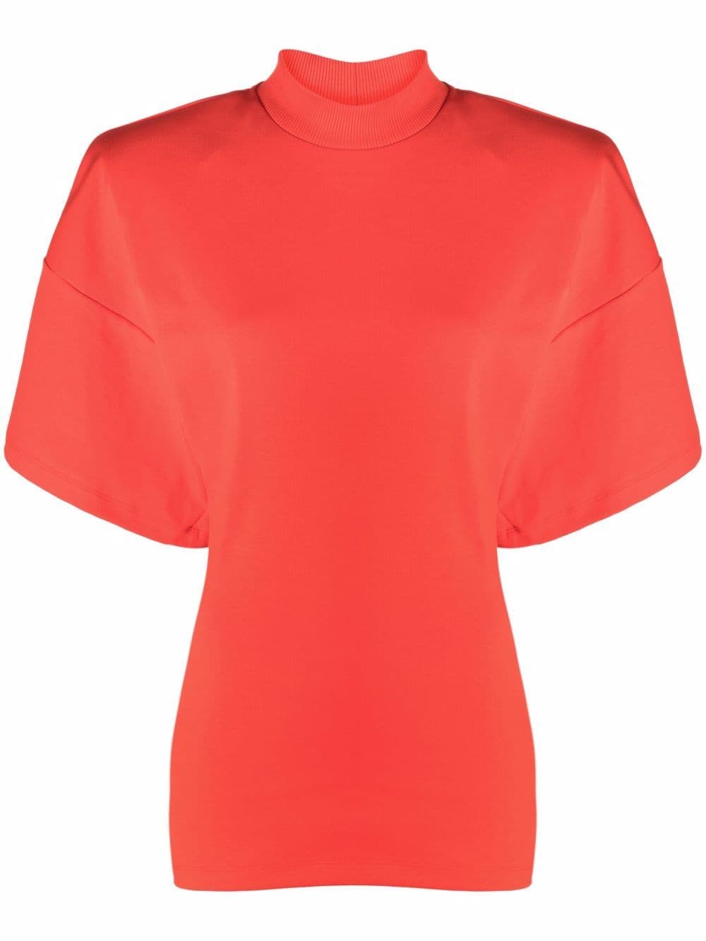The Attico mock-neck cotton top - Orange von The Attico