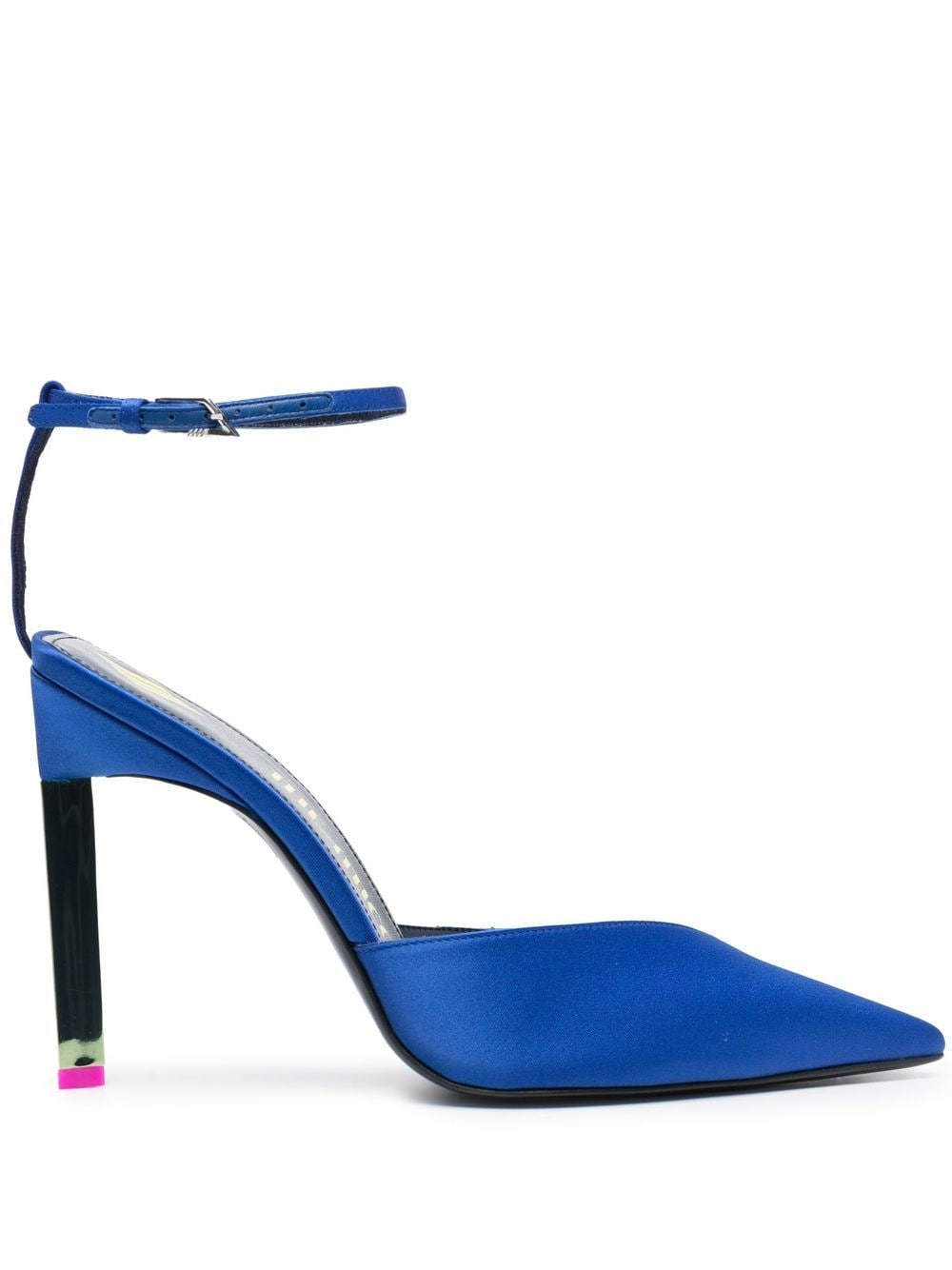 The Attico pointed-toe stiletto heel pumps - Blue von The Attico