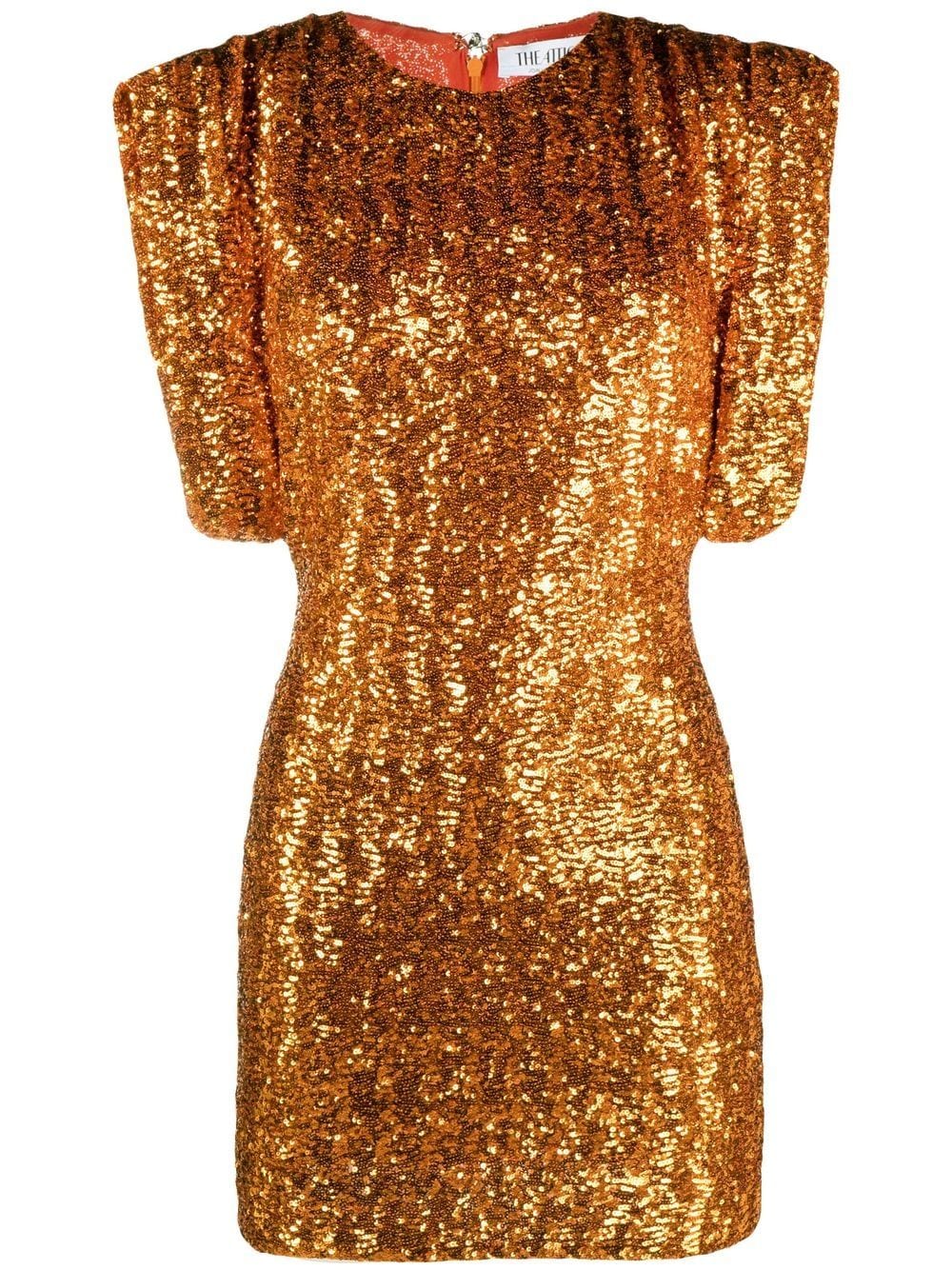 The Attico sequin-embellished mini dress - Orange von The Attico