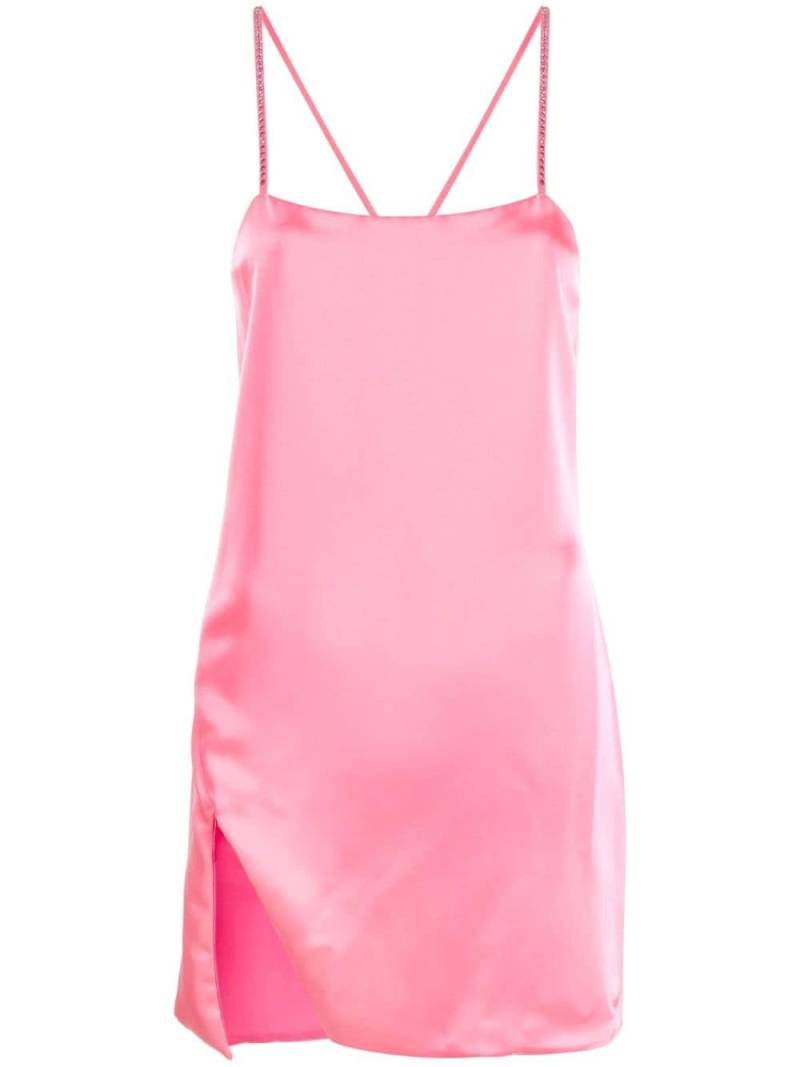 The Attico side-slit slip mini dress - Pink von The Attico