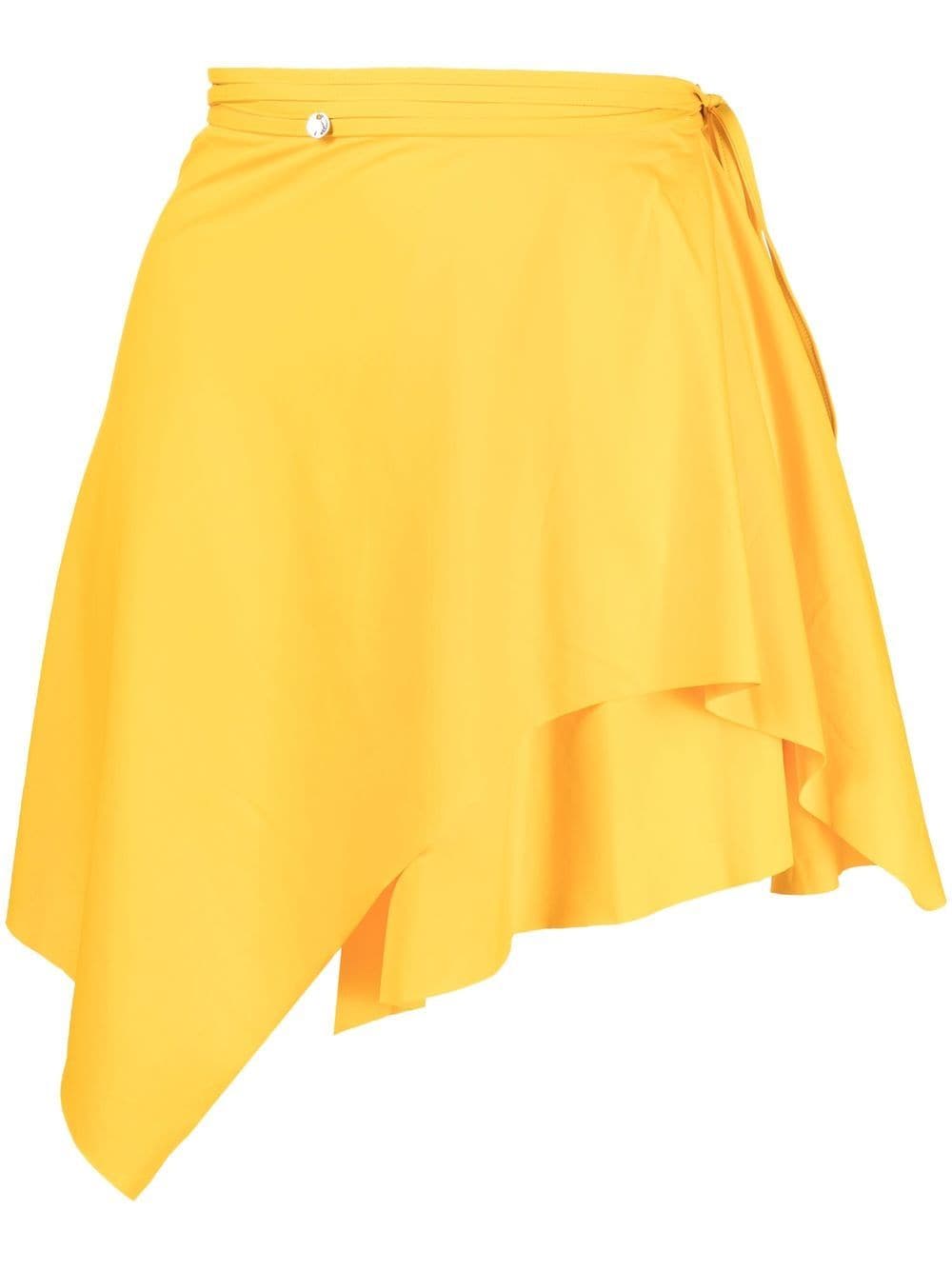 The Attico side tie-fastened skirt - Yellow von The Attico