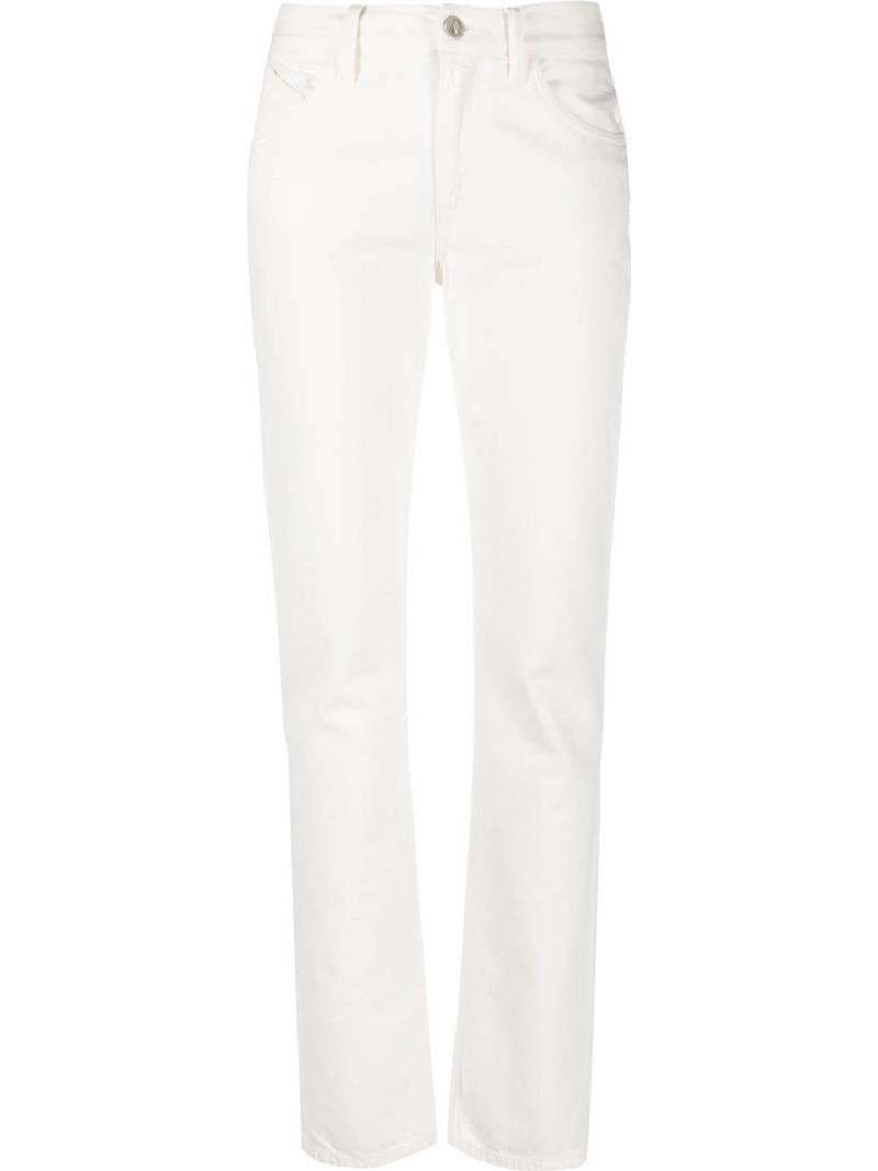 The Attico high-rise slim-leg jeans - White von The Attico