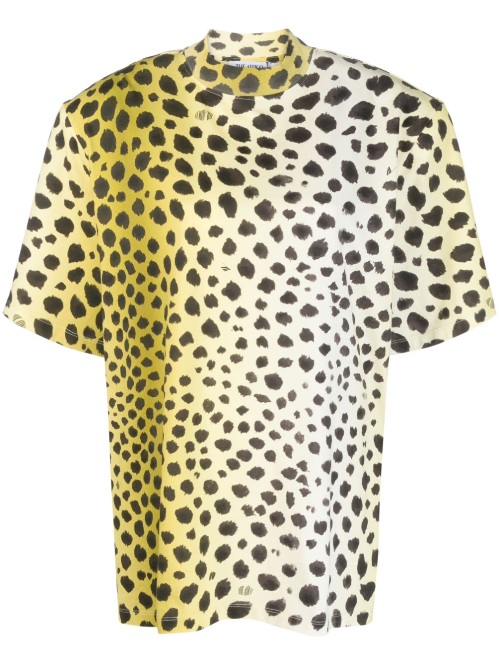 The Attico Kilie cheetah-print cotton T-shirt - Yellow von The Attico