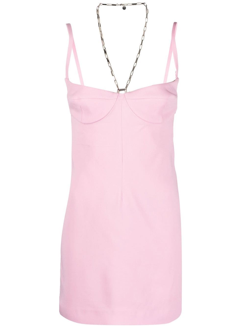 The Attico square-neck backless mini dress - Pink von The Attico