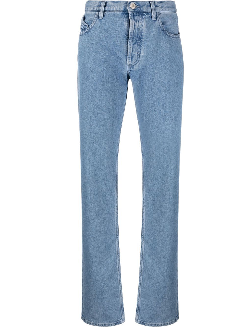 The Attico straight-leg boyfriend jeans - Blue von The Attico