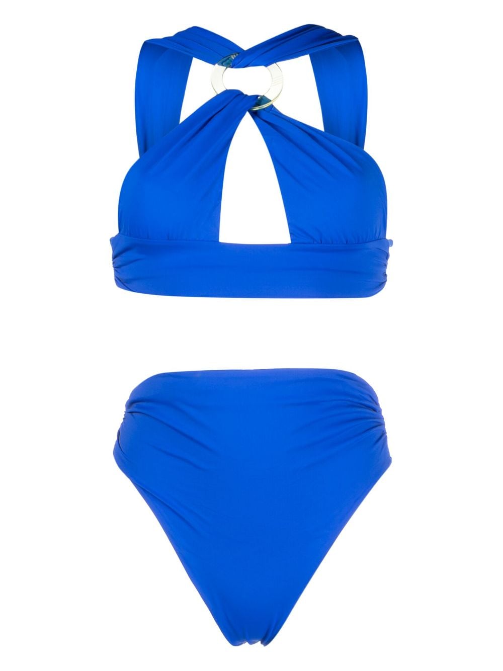 The Attico twist-detailing bikini set - Blue von The Attico