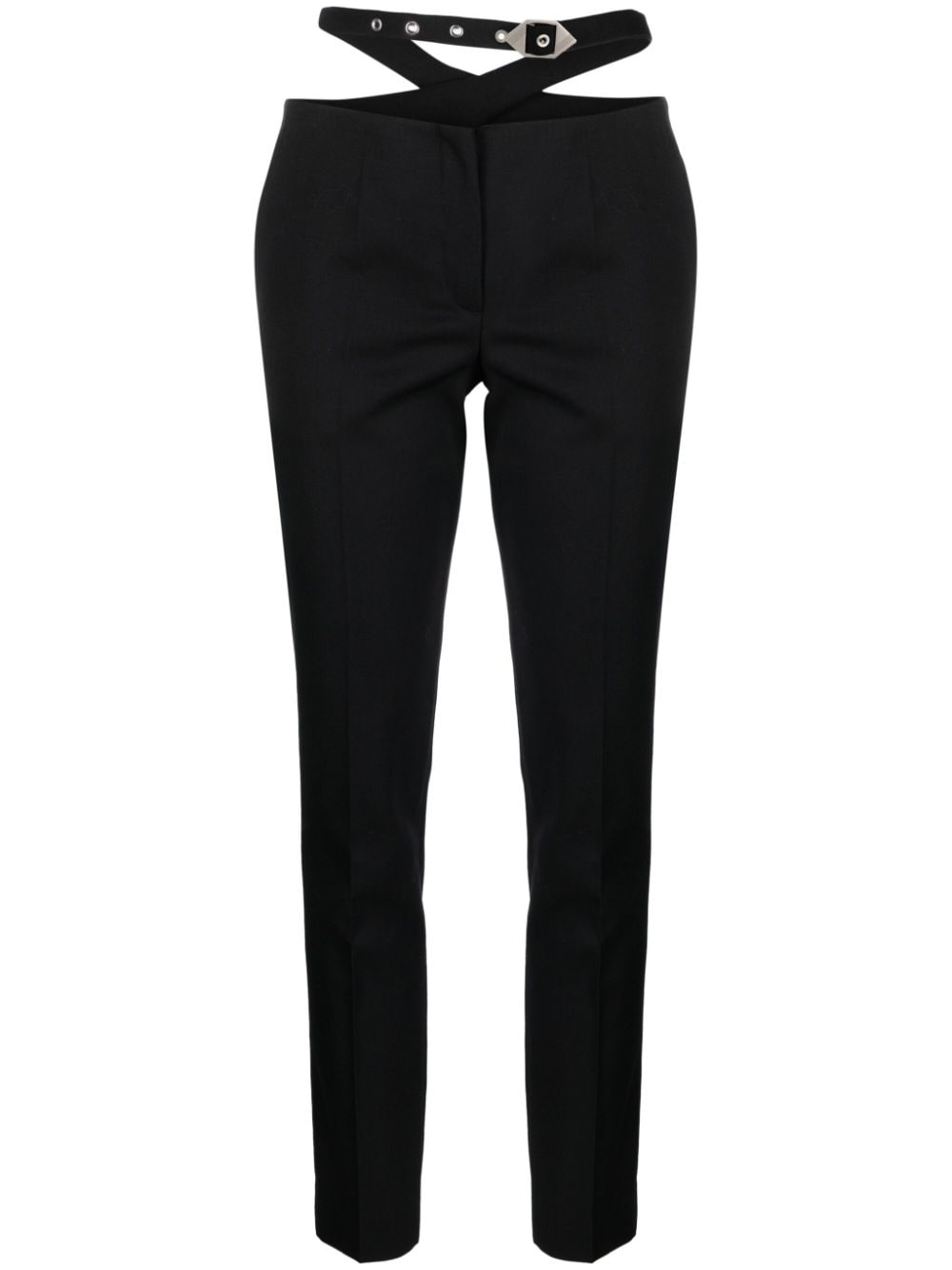 The Attico waist-strap wool trousers - Black von The Attico