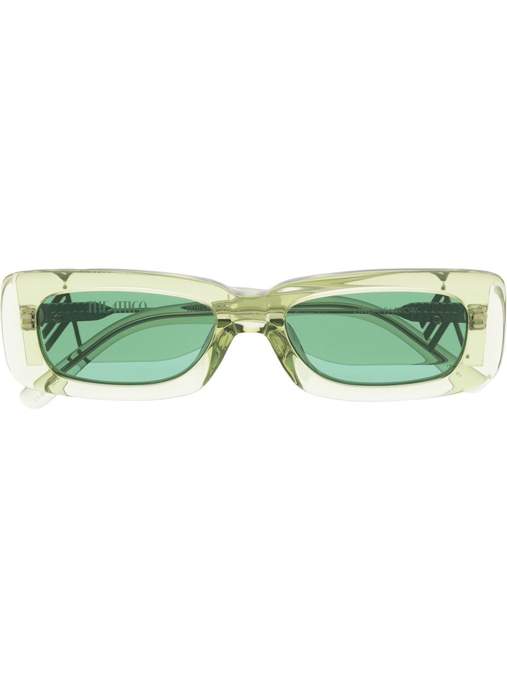 Linda Farrow x The Attico Marfa sunglasses - Green von Linda Farrow