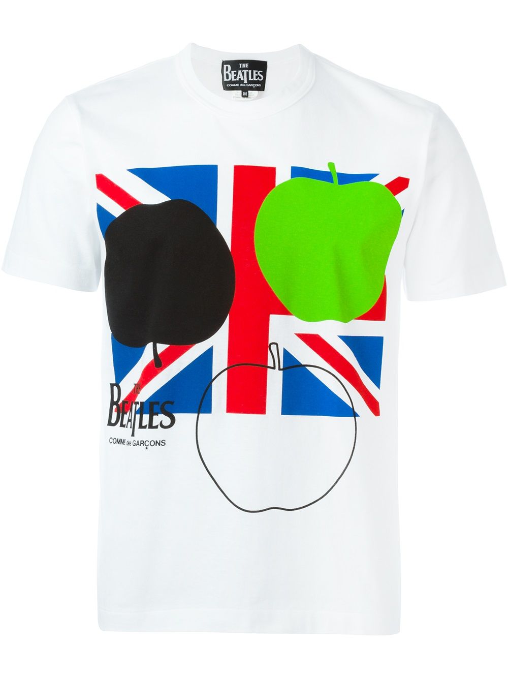 The Beatles X Comme Des Garçons Union Jack print T-shirt - White von The Beatles X Comme Des Garçons