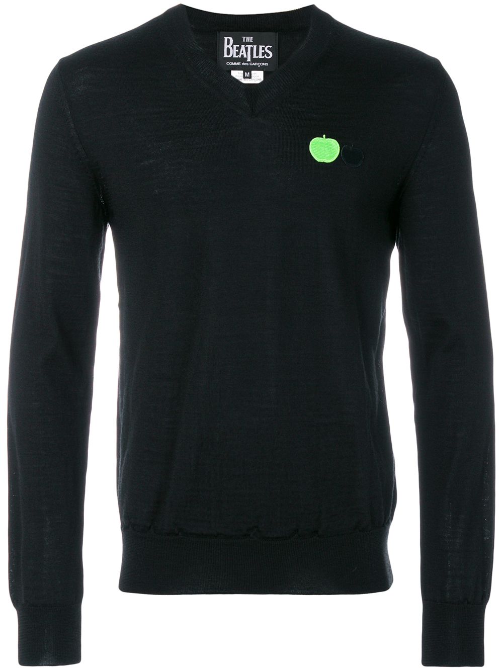 The Beatles X Comme Des Garçons V neck sweatshirt - Black von The Beatles X Comme Des Garçons