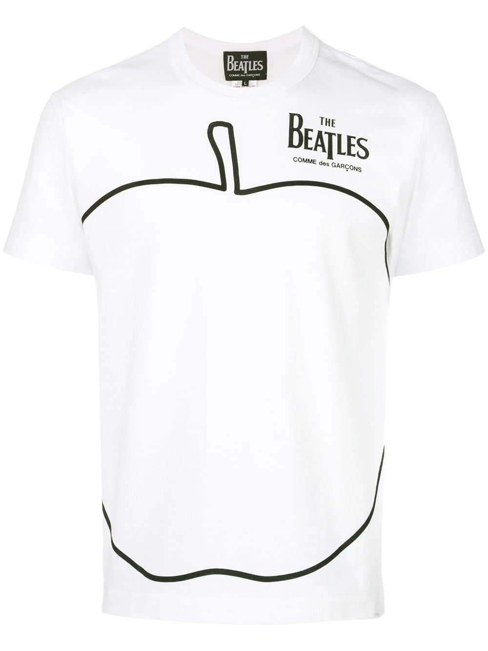 The Beatles X Comme Des Garçons apple print T-shirt - White von The Beatles X Comme Des Garçons