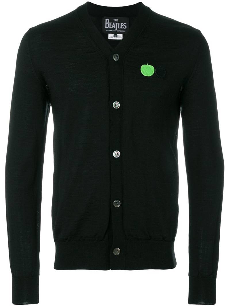 The Beatles X Comme Des Garçons embroidered apple cardigan - Black von The Beatles X Comme Des Garçons