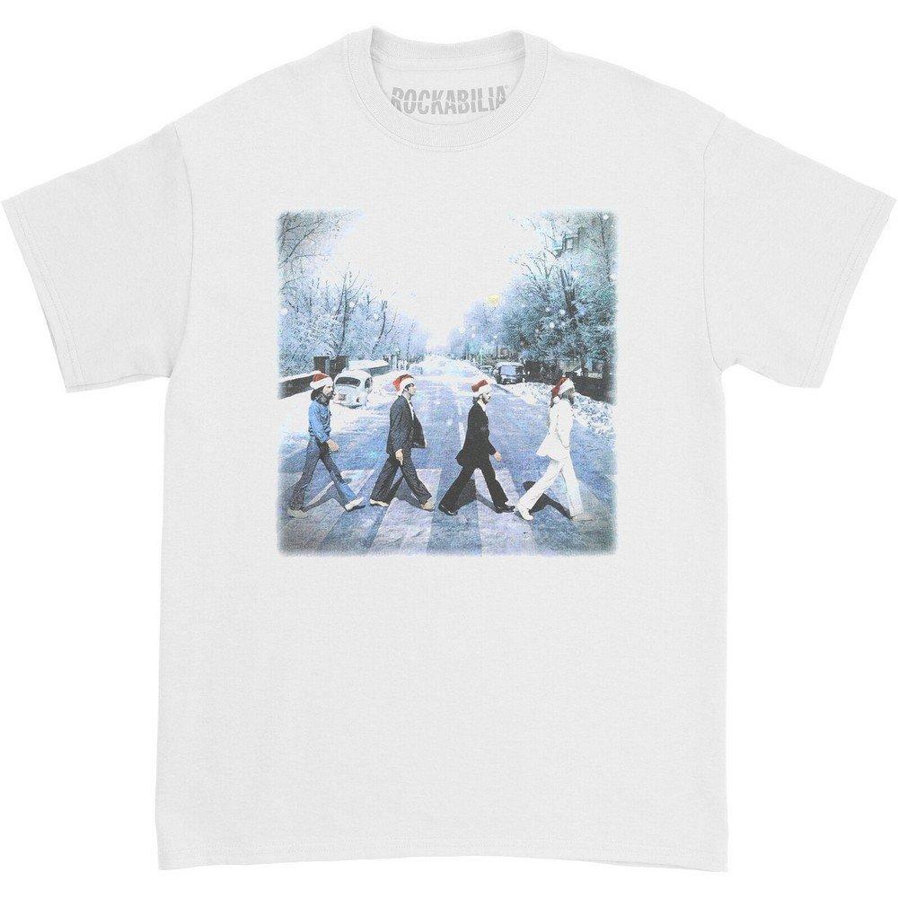 Abbey Christmas Tshirt Damen Weiss M von The Beatles