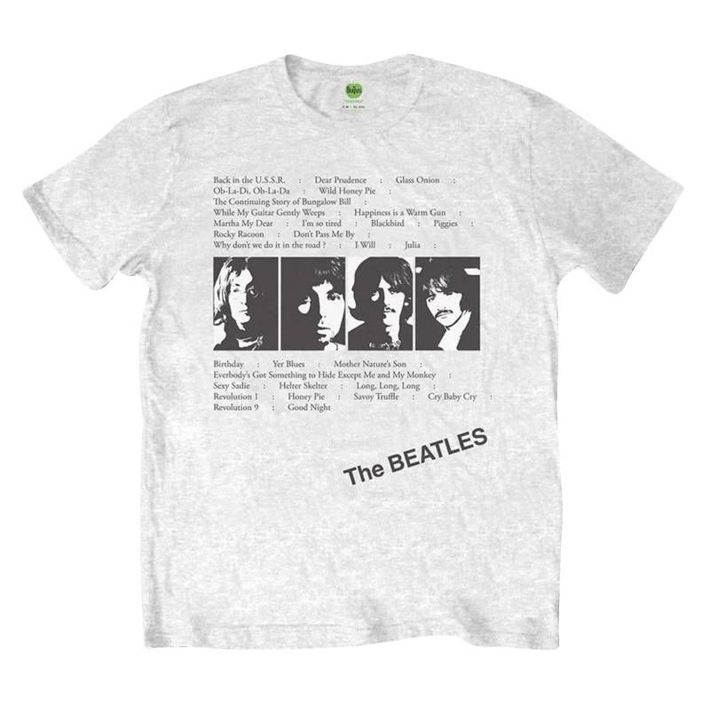 Album Tracks Tshirt Damen Weiss XL von The Beatles