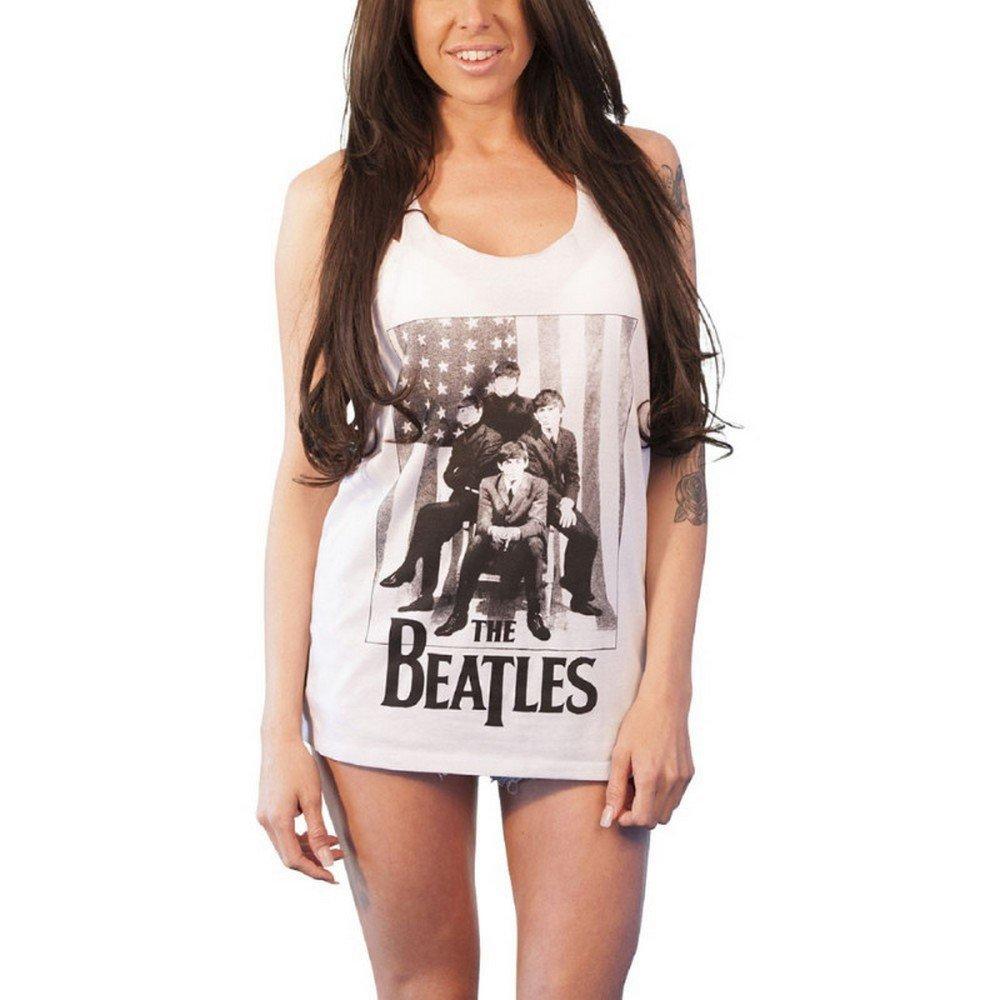 Doll Top Damen Weiss L von The Beatles